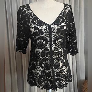 Crochet Lace Cardigan 🖤